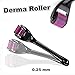 Derma Roller 0.25mm Women Girls Titanium 540 Microneedle Roller Kit for Face Body Microdermabrasion Facial Roller Cosmetic Needling Instrument for Hair Growth Skin with Free Vacuum Sealed Storage Case