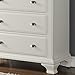 Roundhill Furniture B012C Laveno Wood 5-Drawer Chest, White