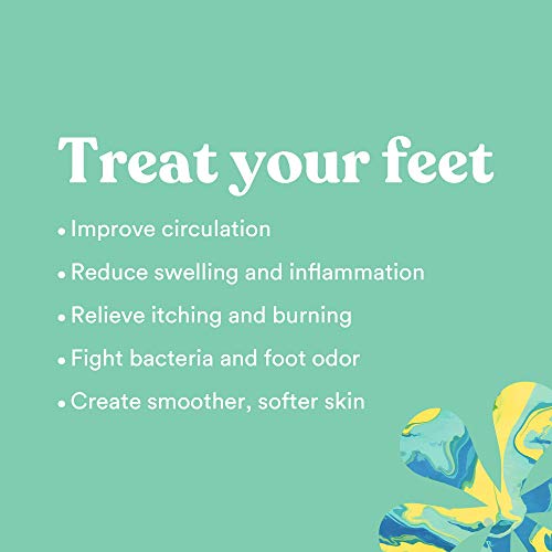 Asutra, Valentine's Gift Set–2 Items: Therapeutic Foot Soak, Tea Tree & Eucalyptus + All Natural, Anti-Fungal, Moisturizing Herbal Foot Cream