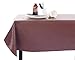 Yourtablecloth Heavy Duty Vinyl Rectangle or Square Tablecloth – 6 Gauge Heavy Duty Tablecloth – Flannel Backed – Wipeable Tablecloth with Vivid Colors & Many Sizes 52 x 70 Gray