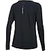 Under Armour Women's Athlete Recovery Henley Sleepwear, Black/Carbon Heather, Medium