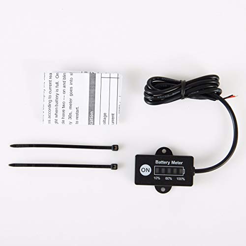 Jayron JR-BI005 Mini LED Battery Indicator Battery Fuel gauges for General 12V 24V Battery (Lead Acid Battery)