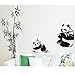 Oceantree(TM) Wall sticker DIY Adhesive Removable Wall Decal Panda & Bamboo Pattern