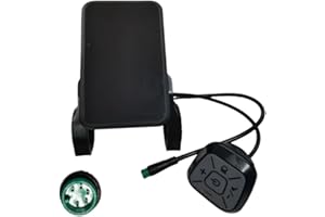 NULKOMMA Electric Bicycle LCD Display Meter Yolin YL81F E-Bike Conversion Kit 36V-72V Speed Control Panel with Waterproof 5-pin Connector Electric Bike Accessories