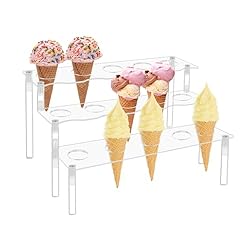 ELEGICKLIP 15 Holes Cupcake Stand- Ice Cream Cone