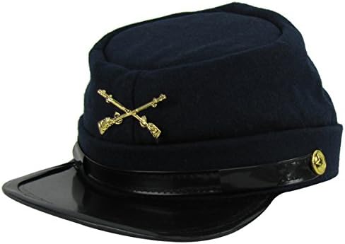 Union Army Infantry Soldier Civil War Reenactor Kepi Wool Hat (Large)