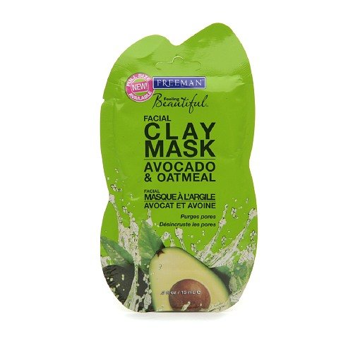 Freeman Feeling Beautiful Facial Clay Mask, Avocado & Oatmeal 0.5 Floz