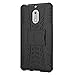 Nokia 6 Case,Mustaner Dual Layer Shock-Absorption Armor Cover Full-body Protective Case with Kickstand Combo PC+TPU Back for Nokia 6 (Black)