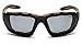 Carhartt Gear CHB420DTP Carthage® Gray Anti-Fog Lens - One Size - Black/Tan Frame