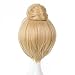 Adult Women Fairy Tinker Bell Cosplay Party Bun Wig Short Blonde