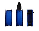 KS Lighter Holder With Spring Assist Knife Lighter Case (Lighter Not Included) (Blue)