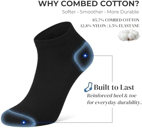 10 Paar Sneaker Socken Herren Damen – Kurze Baumwolle Halbsocken