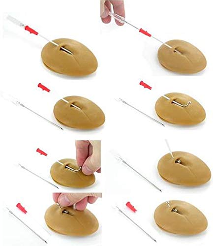 Nose Septum Ear Body Piercing Needles/IV Catheter Needles-Beach Body Art Supply IV Needle Piercing Needles Kit Piercing IV Needles With Catheter Body Piercing Needle IV Kit 14G Gauge 10Pcs