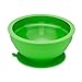 brinware 2 Piece Glass and Silicone Suction Bowls, Blue Green