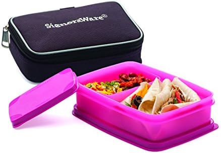signoraware compact lunch box with bag