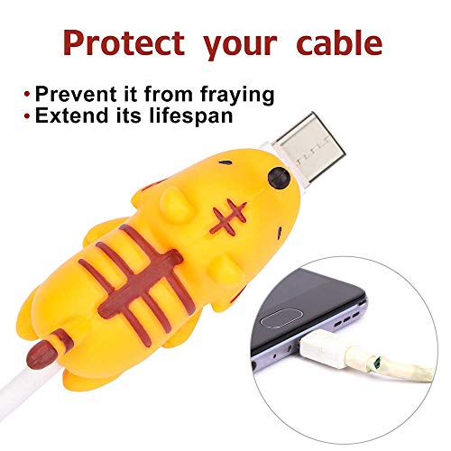 Cable Bite for iPhone Cable Cord Cable Saver Animal Phone Accessory (10PCS)