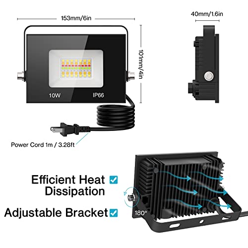 Olafus LED RGB Flood Light 70W Equivalent, Smart Flood Lights APP