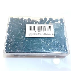 Pzsmocn 300 Pieces/100 Sets M4*12 mm Plastic Black