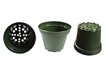 Plastic Pots for Plants, Cuttings & Seedlings, 4-Inch, 100-Pack
