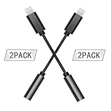 Lighting to 3.5mm CaseyPop Headphones Jack Adapter Cable Compatible with iPhone 7&8/7&8Plus iPhone X iPhone Xs iPhone XR Adapter Headphone Jack and More (iOS 10/ iOS 12)(Black) Accessories      