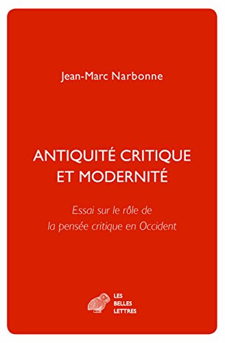 Antiquité critique et modernité