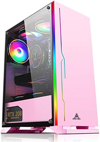Pcケース ピンクのゲーミングケース ミッドタワーpcゲーミングケースatx M Atx Itx フロント