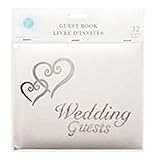 Linked Hearts Wedding Guest Book Silver by Victoria Lynn (Office Product)