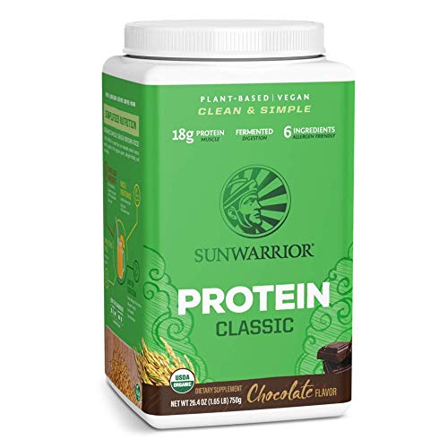 Sunwarrior Classic Vegan Sprouted Brown Rice Protein Powder (Chocolate