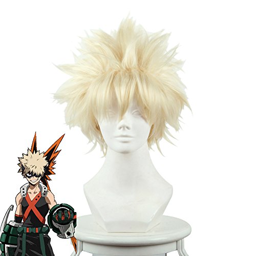 My Hero Academia Katsuki Bakugo Cosplay Wig Cosplay Costume Hair