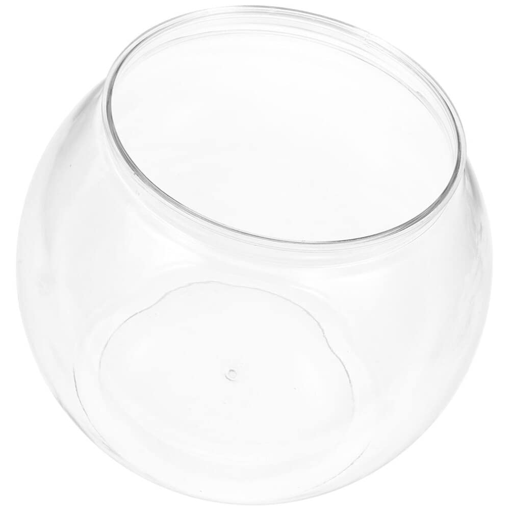 Glass Bubble Bowl Glass Fish Bowl Small Goldfish Tank Clear Terrarium Globe Flower Vase Planter Container Tabletop Bubble Ball Vase for Betta Fish Round Vase