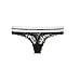 Victoria's Secret The Lacie Logo Thong Panty Medium Black