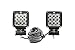 Rough Country - 70905 - 4-inch CREE LED Square Lights (Pair)