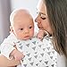 5 Pack Baby Burp Cloths Set - Upgraded Ultra Absorbent 100% Organic Cotton, Soft and Breathable Towels, Larger 21’’×10’’, Double Layer with 3 Pack Small Baby Washcloths for Newborns, Boys and Girls