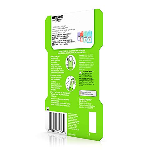 image for Listerine Freshburst Pocketmist Fresh Breath Mist, Non-Aerosol Sugar-F