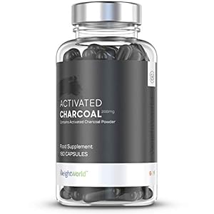 Aktivkohle Kapseln – 2000mg je Tagesdosis (6 Stk.) – 180 vegane Kapseln – Hergestellt aus Kokosnussschale – Natürliche…
