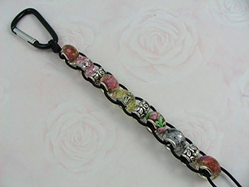 Golf Bead Stroke Counter Citrus Pastel Watercolor Crystal Look Carabiner Ten Beads