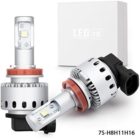 H11 LED Headlight Bulbs All-in-One Conversion kit-H11 (H8, H9)- 40W/8,000LM/6,500K- 3 Year Warranty (Upgraded Version) Leader Car Accessories