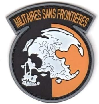 Metal Gear Solid MGS Peace Walker Militaires SANS Frontieres MSF Military PVC Patch Rubber Badges Patch Tactical Stickers for Clothes Back with Hook