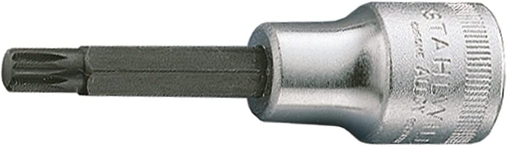 Stahlwille 03161110 2054X Chrome Alloy Steel Screwdriver Socket, 1/2 inch Drive, M10 Size, 110 mm Length, Pack of 5
