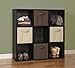 ClosetMaid 78016 Cubeicals Organizer, 9-Cube/ shelf, Black