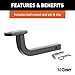 CURT 121223 Class 2 Trailer Hitch with Ball Mount, 1-1/4-Inch Receiver Black 1-1/4