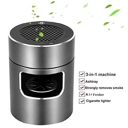 S DESITA 3 in 1 Multifunction Ashtray Smokeless Portable Ashtrays