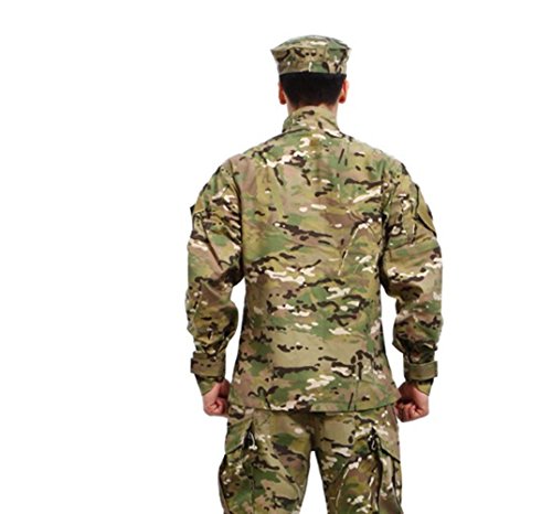 Noga Camouflage Suit Combat Bdu Uniform Military Uniform Bdu Hunting Suit Wargame Paintball Coat+pants (CP CAMO, L)