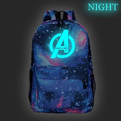 Avengers Luminous Coolcool-Backpack Student Daypack Laptop Bag College Bag Fashionable 3D DIY Lightweight Large Space Anti-Dirt Schoolbag-1