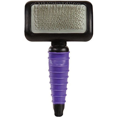 Master Grooming Tools Ergonomic Slicker Brushes - Durable, Lightweight Brushes for Grooming Dogs and Cats - Medium, Purple