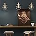 SEEBLEN Plug in Pendant Light Gold Hanging Light Fixture with 15 Ft Plug in Cord On/Off Switch Vintage Metal Cage Pendant Light Fixtures
