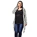 uxcell Allegra K Ladies Plus Size Zebra Prints Open Front Drape Cardigan