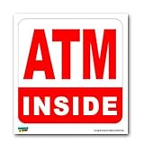 Graphics and More ATM Machine Inside - Business Sign - Window Bumper Laptop Sticker