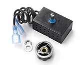 Hongso Fireplace Stove Blower Fan Variable Rheostat Speed On/Off Switch Ctrl with 2 Male Connectors, Fireplace Fan Speed Control