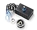 Hongso Fireplace Stove Blower Fan Variable Rheostat Speed On/Off Switch Ctrl with 2 Male Connectors, Fireplace Fan Speed Control primary